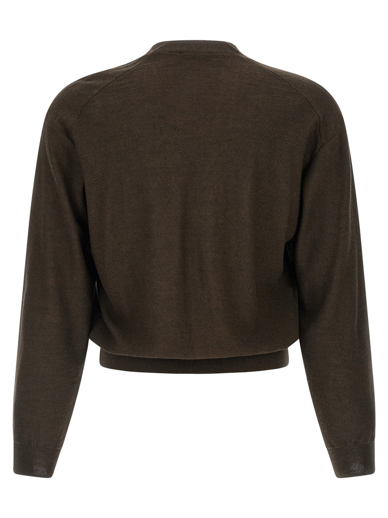 Lemaire Brown Marabou Cardigan