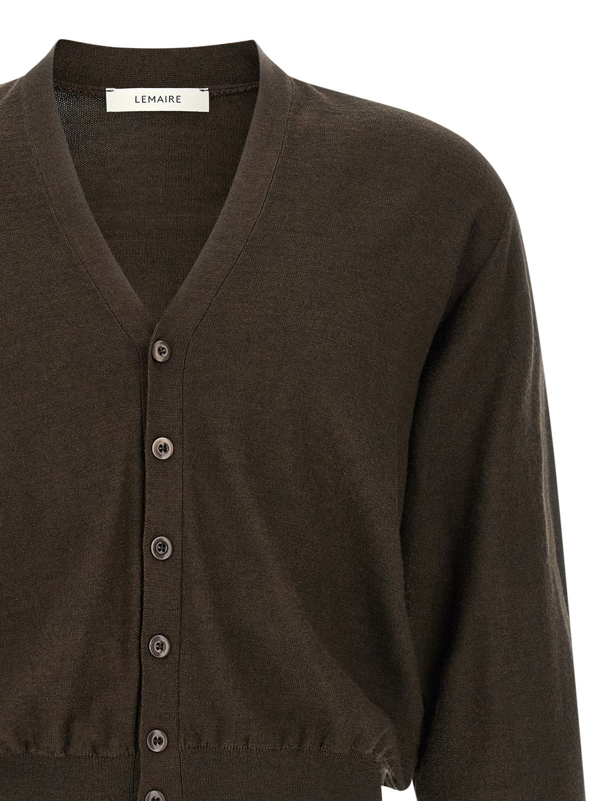 Lemaire Brown Marabou Cardigan for Men