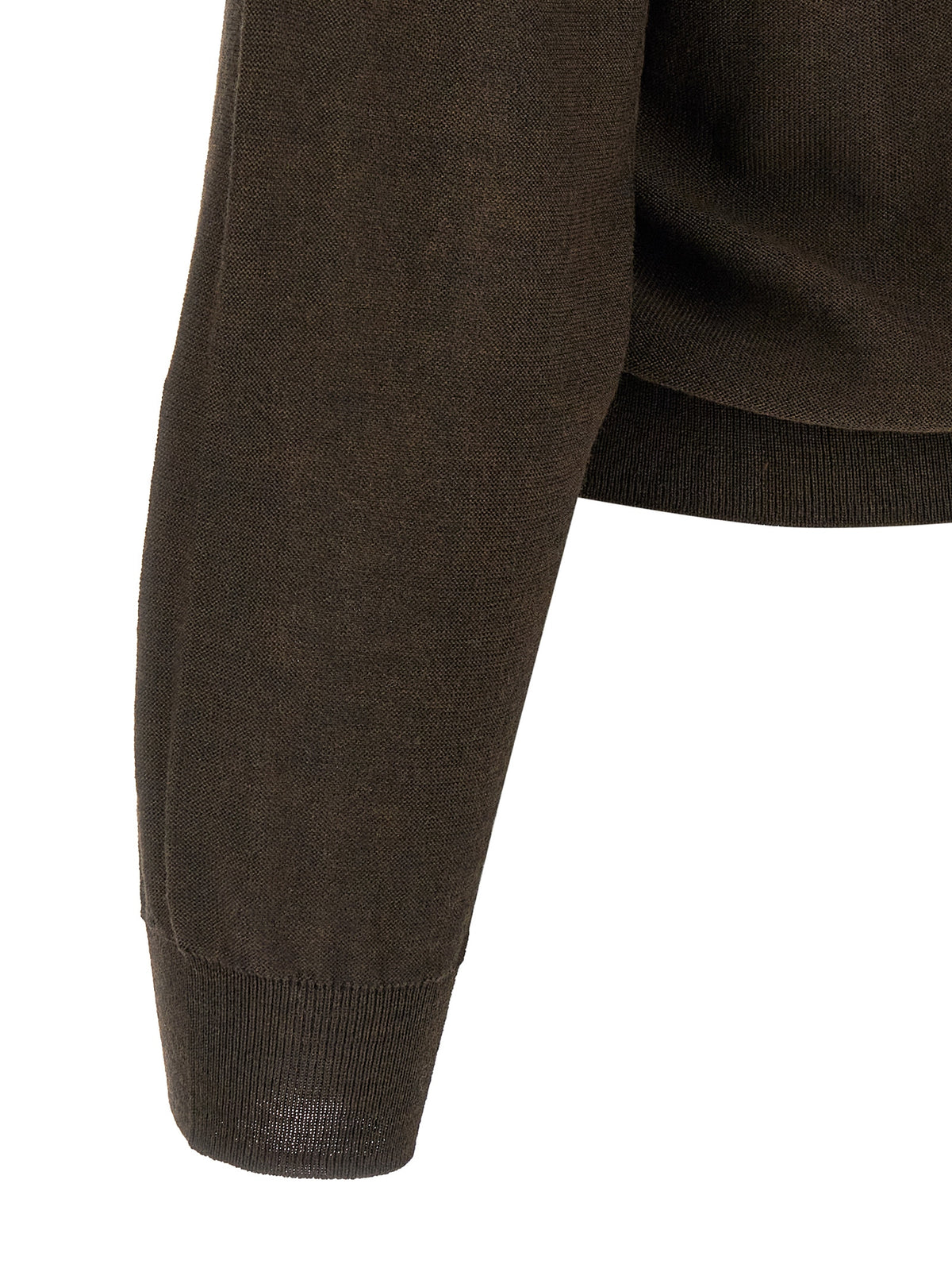 Lemaire Brown Marabou Cardigan for Men