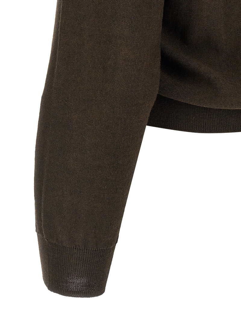 Lemaire Brown Marabou Cardigan
