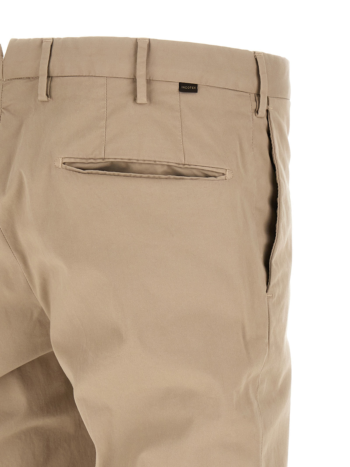 Pantalon décontracté Incotex en coton beige