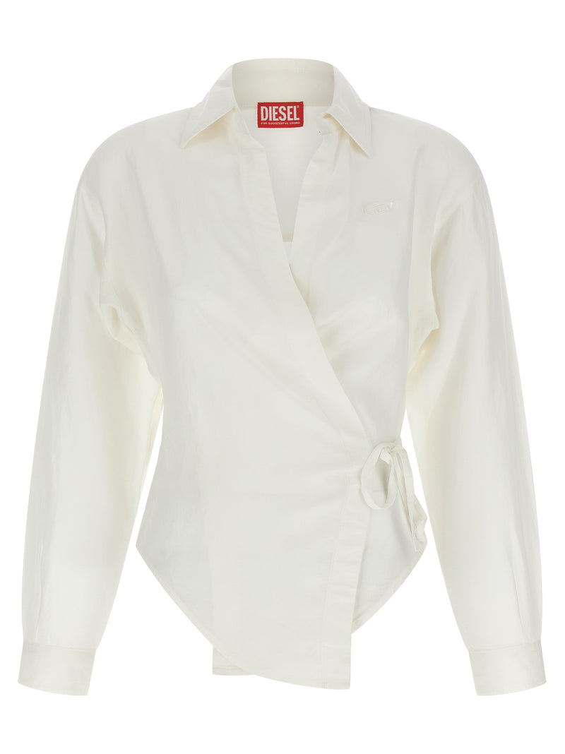 Diesel C-Delphos-S3 White Modal Blouse for Women