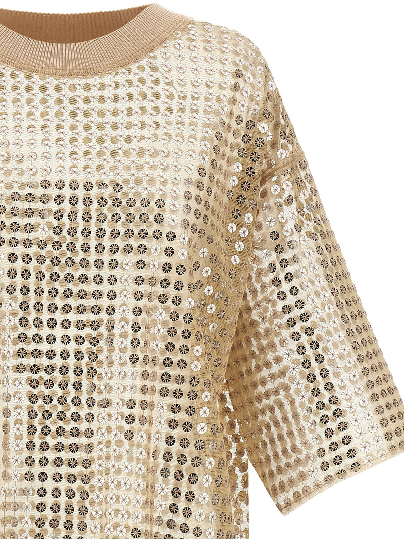 Fabiana Filippi Beige Polyester Short Dress