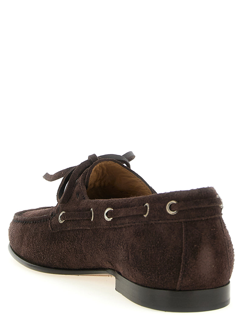 Valentino Garavani Brown Cowhide Slip-On Loafers for Men