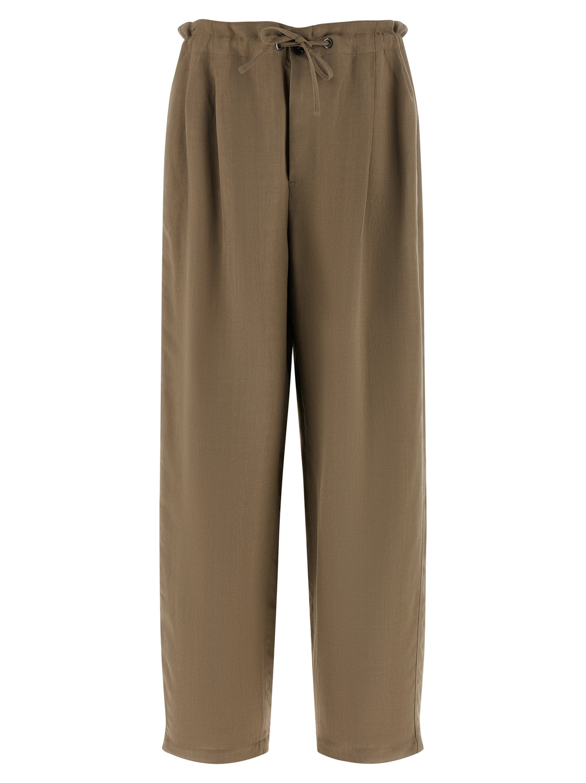 Brunello Cucinelli Pantalon décontracté en viscose beige