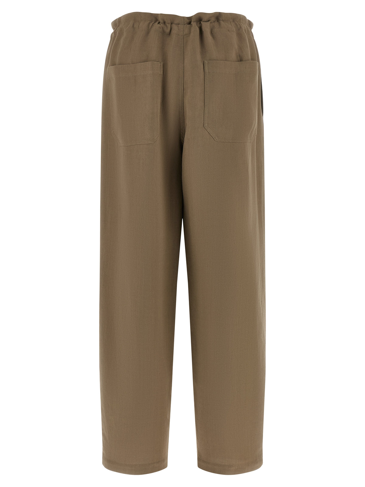 Brunello Cucinelli Pantalon décontracté en viscose beige