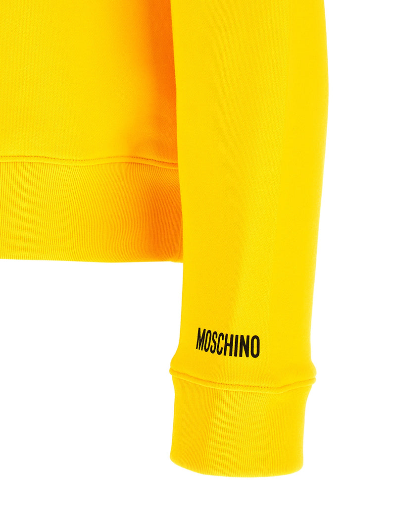 Moschino Bicolor Cotton Sweatshirt - Smiley® Print