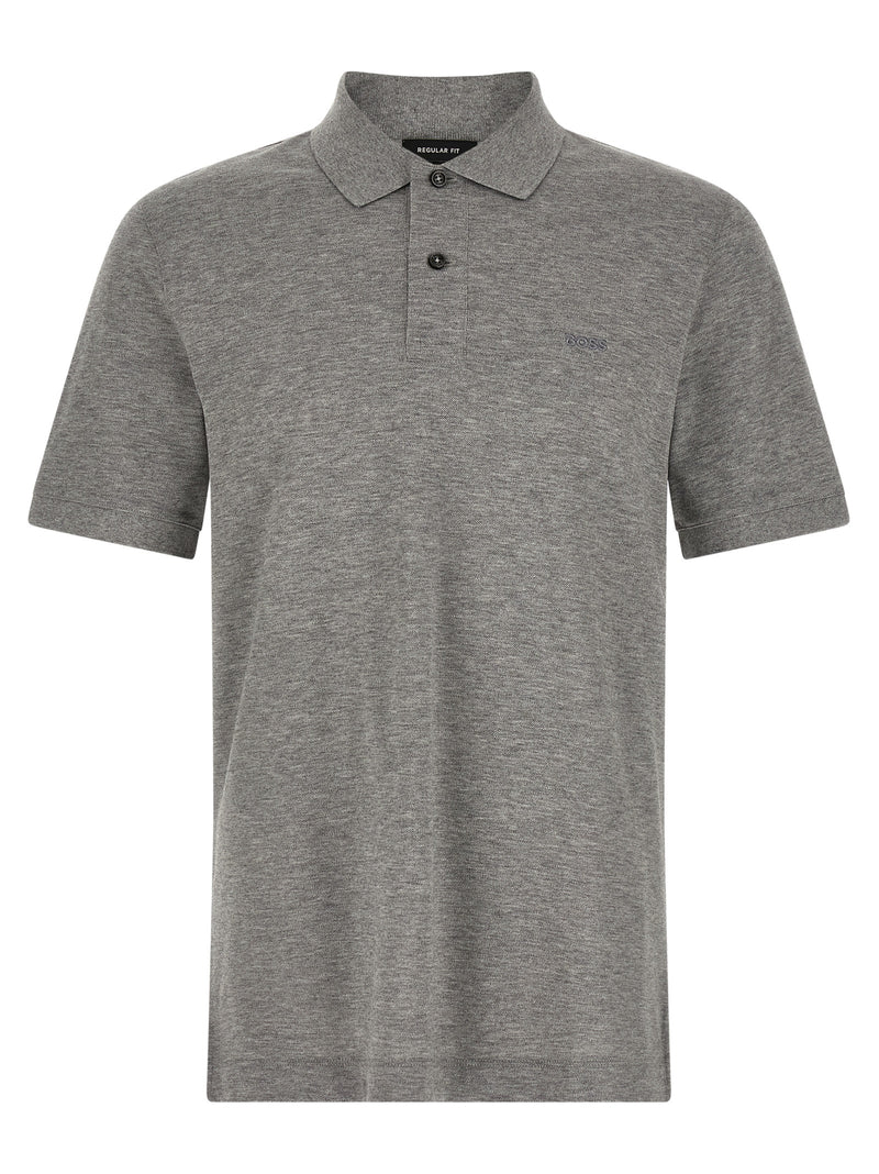 Hugo Boss Pallas Gray Cotton Polo Shirt for Men