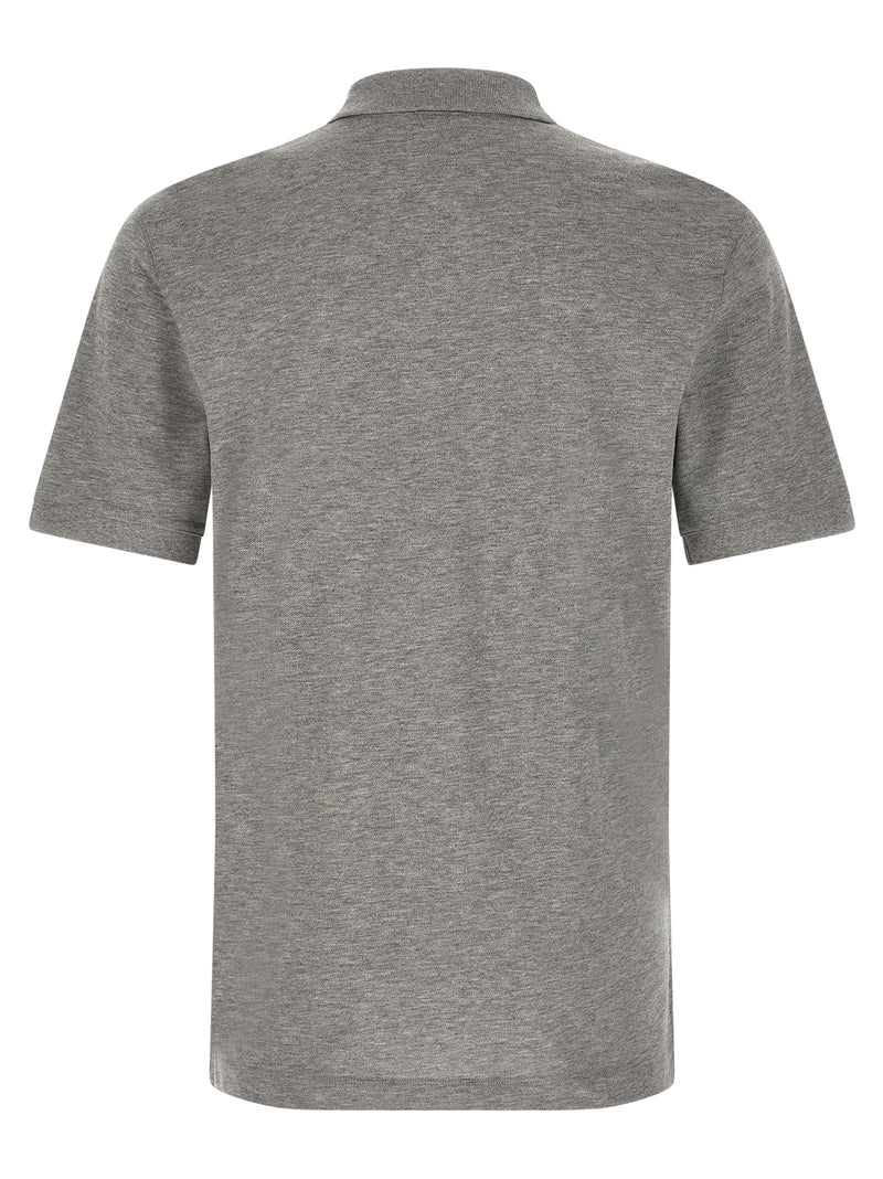 Hugo Boss Pallas Gray Cotton Polo Shirt for Men