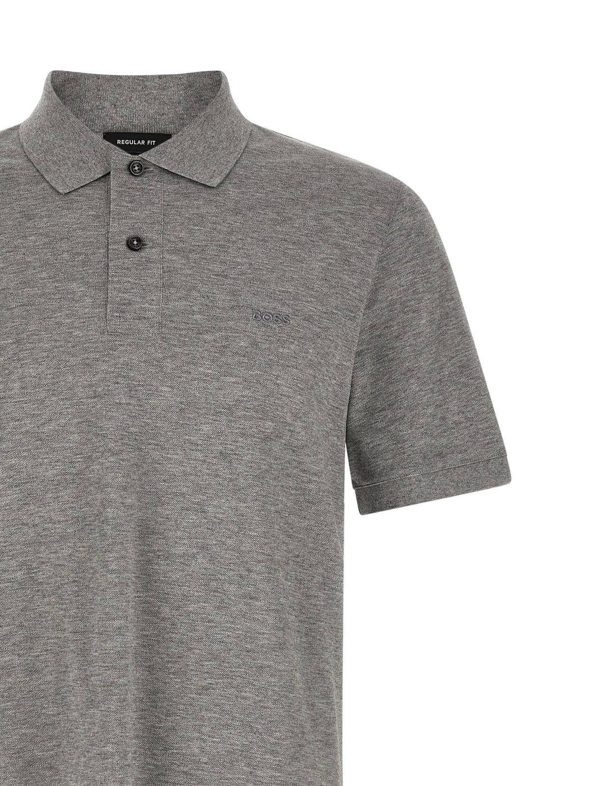 Hugo Boss Pallas Gray Cotton Polo Shirt for Men