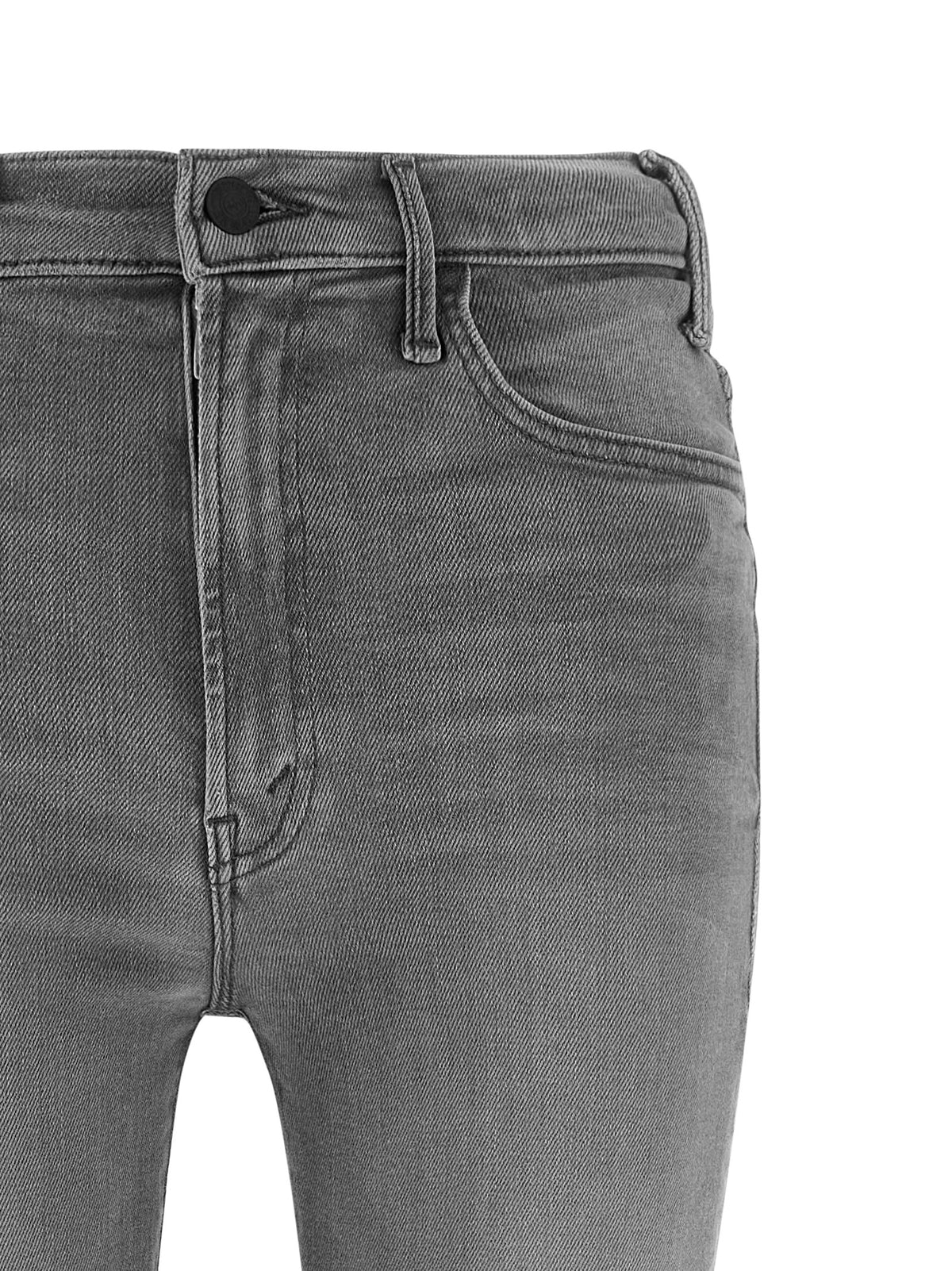 Jean skinny en coton gris Mother Denim