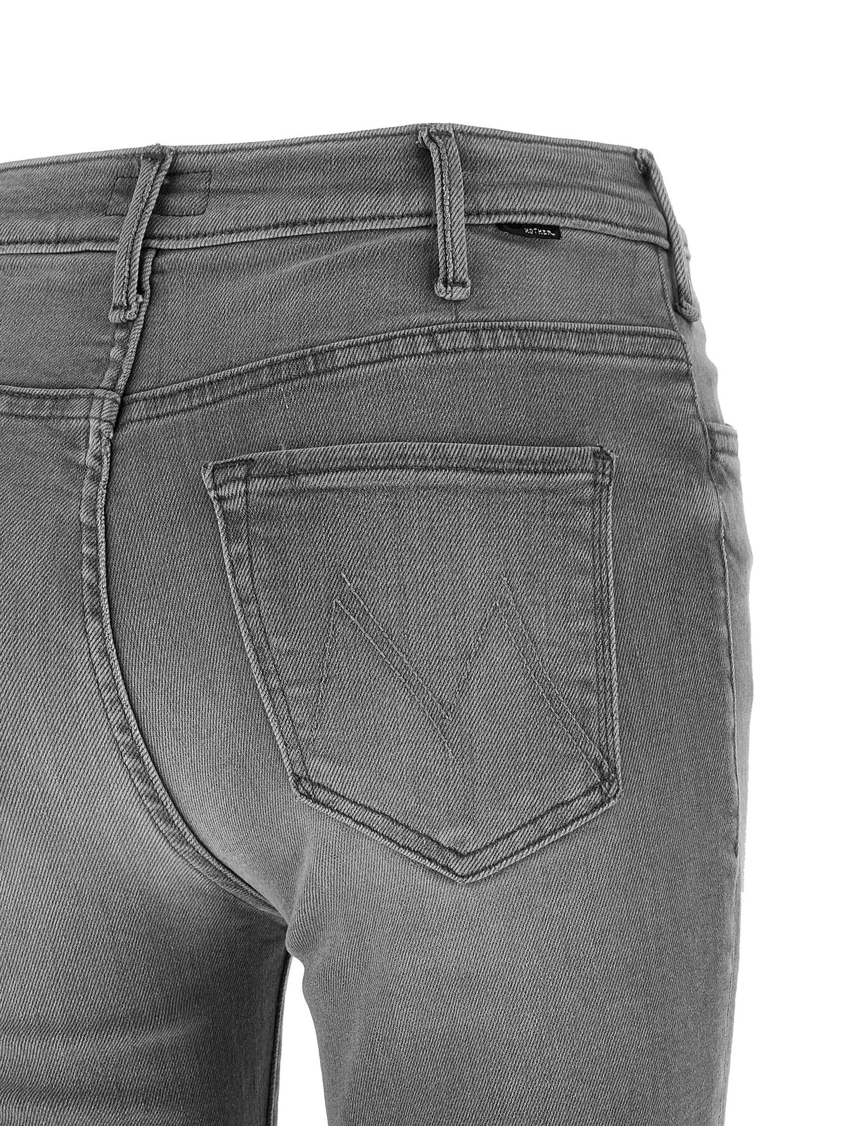 Jean skinny en coton gris Mother Denim