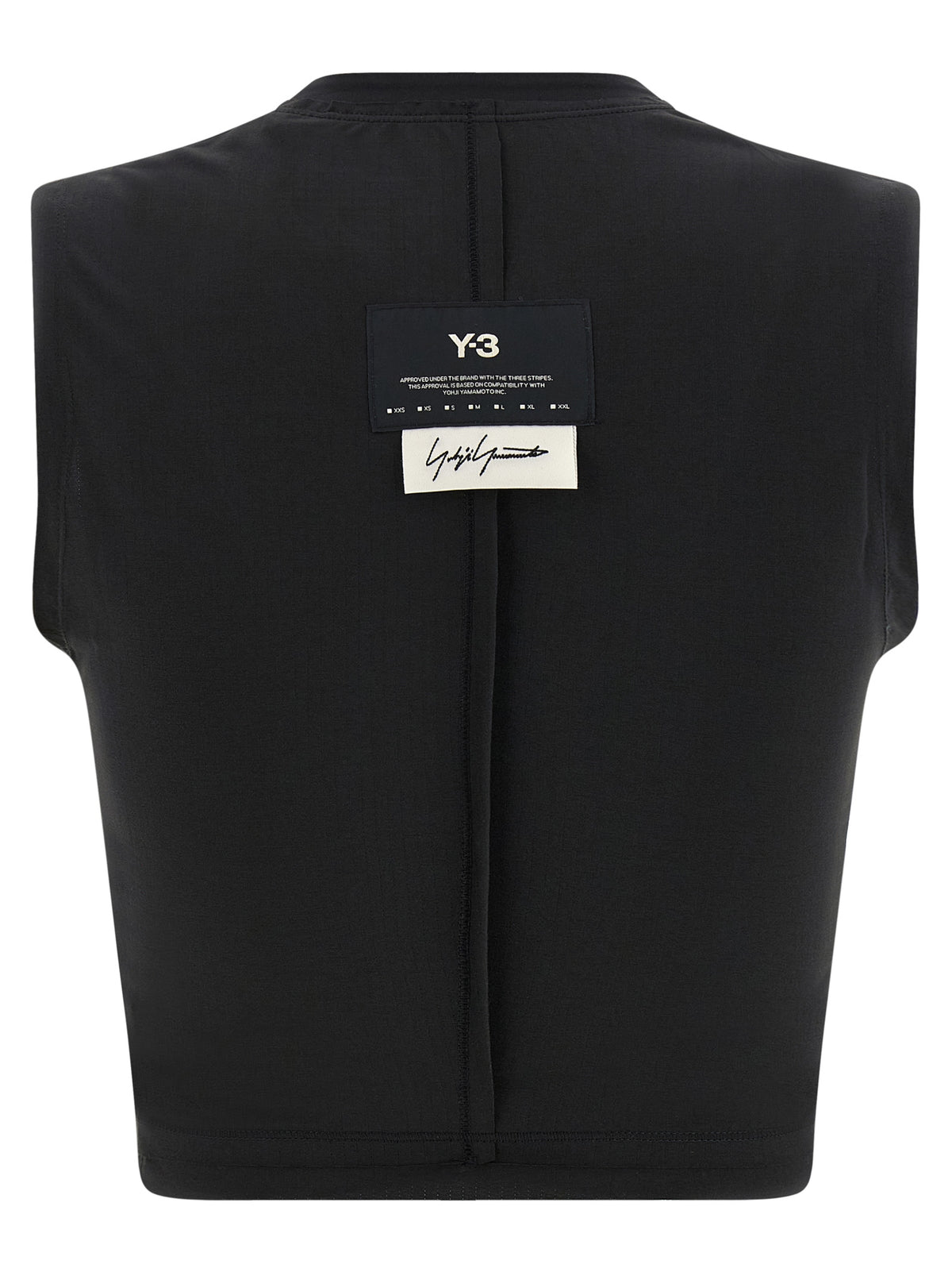 Y-3 Black Polyester Sport Bra - W Run Collection