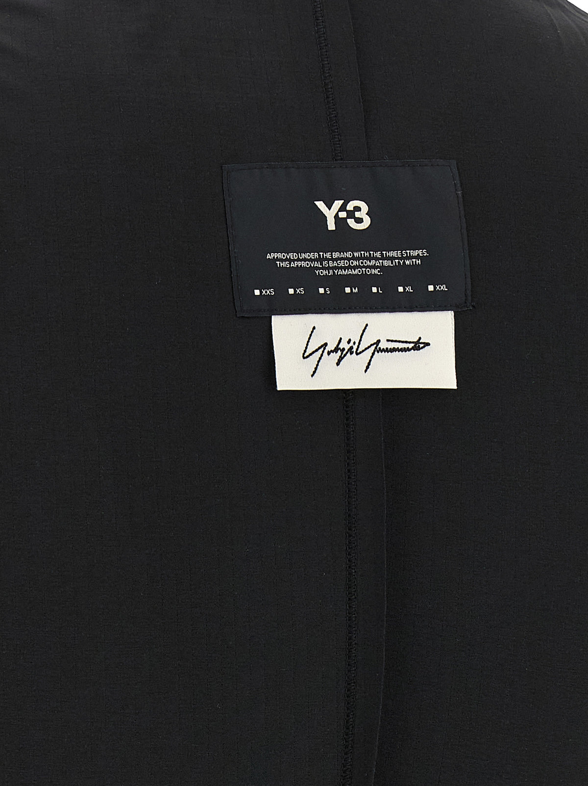Y-3 Black Polyester Sport Bra - W Run Collection