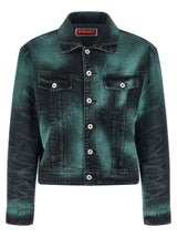 Kenzo Gray Cotton Denim Jacket