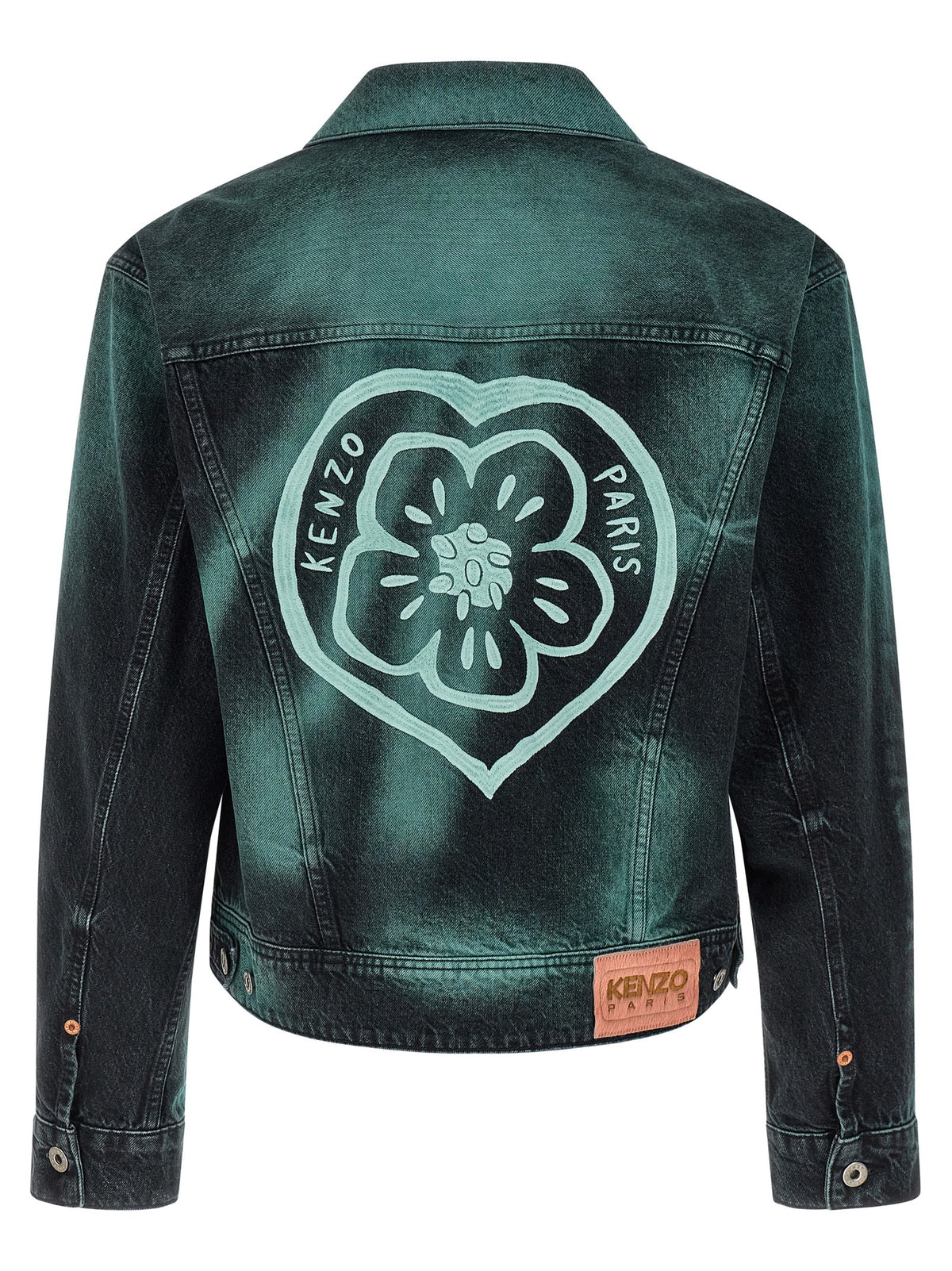 Kenzo Gray Cotton Denim Jacket