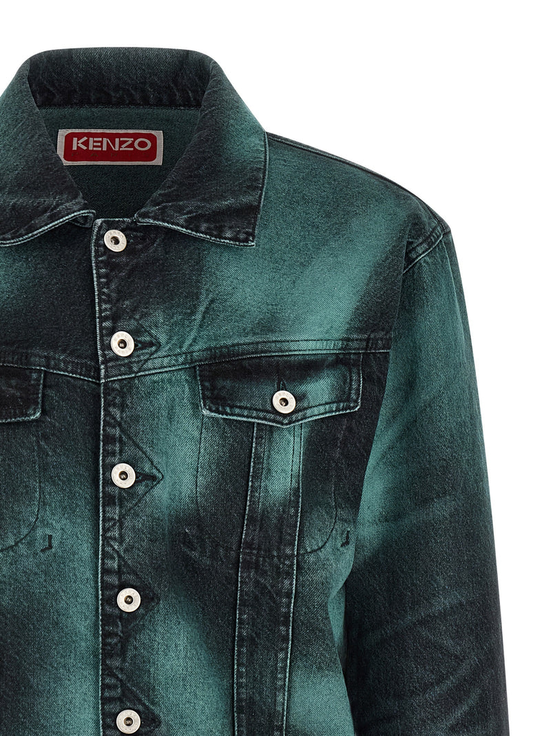 Veste en jean Kenzo en coton gris