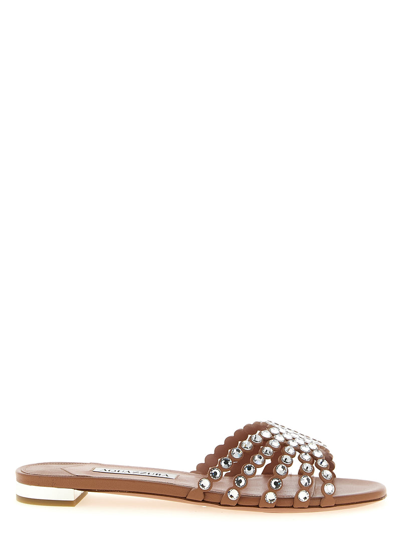 Aquazzura Mules en cuir d'agneau multicolores