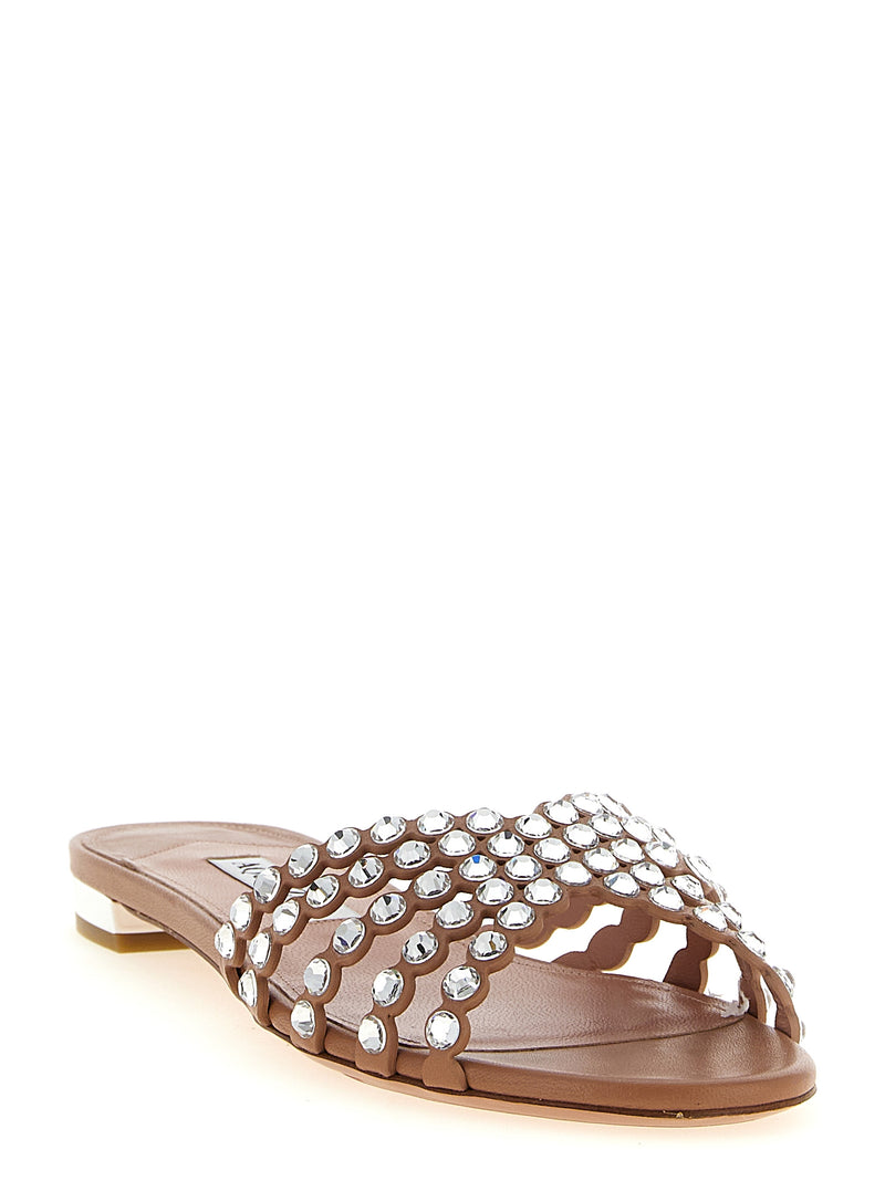 Aquazzura Mules en cuir d'agneau multicolores