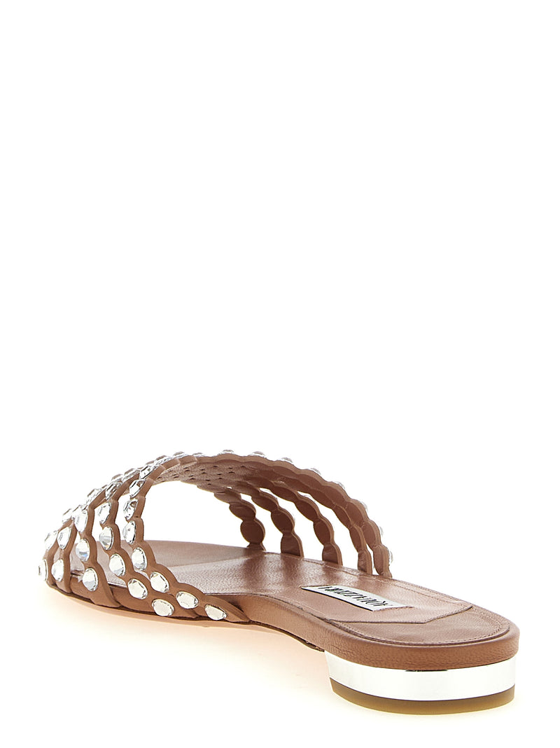 Aquazzura Mules en cuir d'agneau multicolores