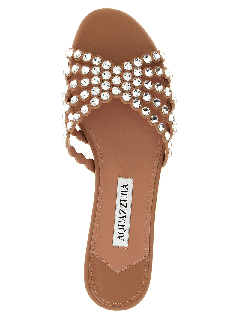 Aquazzura Mules en cuir d'agneau multicolores