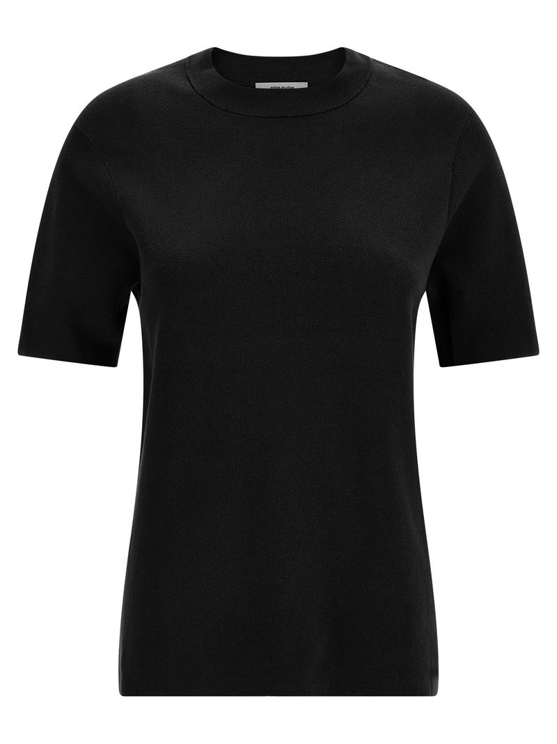 Entire Studios Black Cotton T-Shirt - Classic & Chic Essential