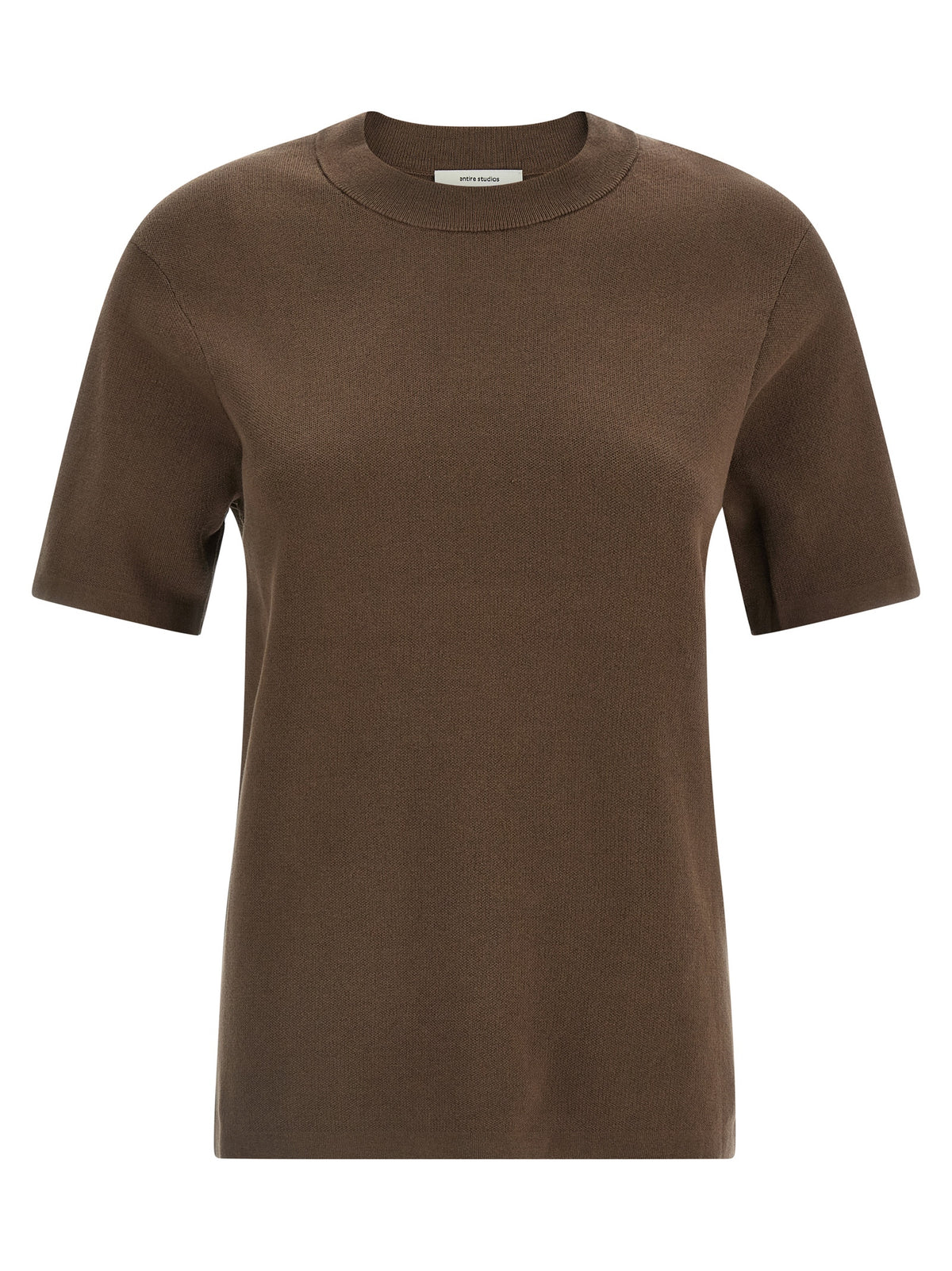 Entire Studios Brown Mercerized Cotton T-Shirt for Women