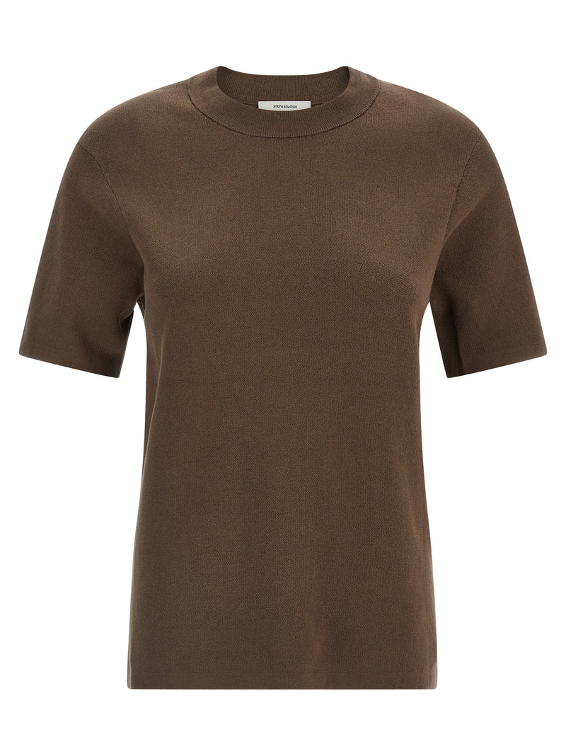 Entire Studios Brown Cotton T-Shirt for Women