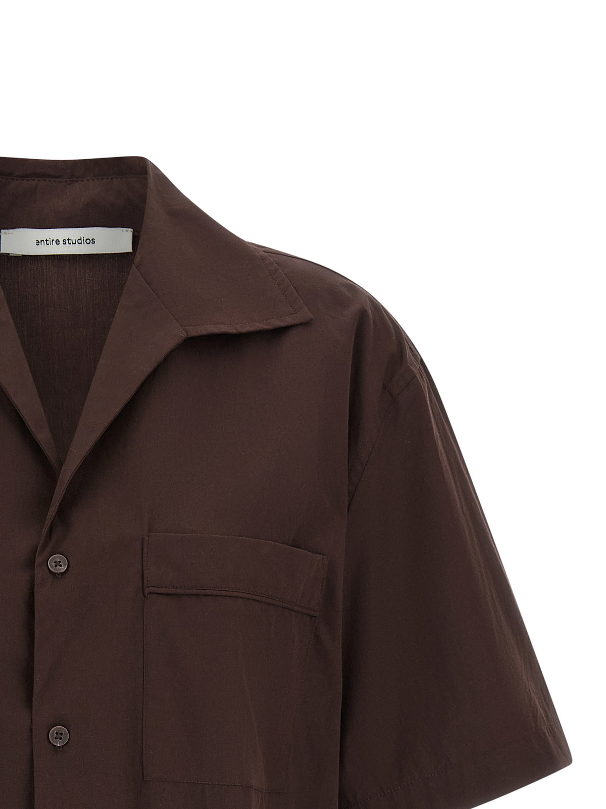 Chemisier en coton marron Entire Studios