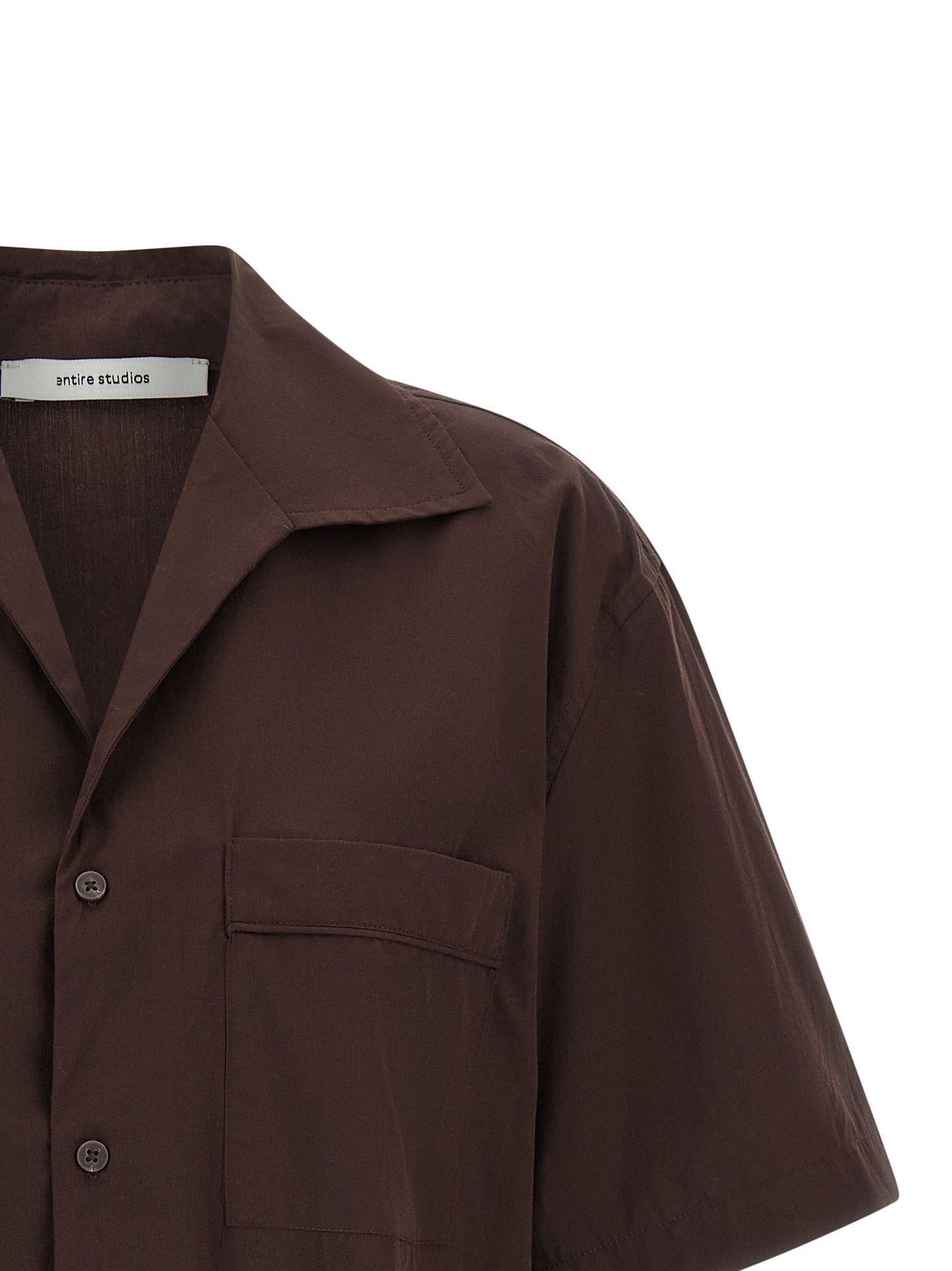Entire Studios Brown Cotton Blouse