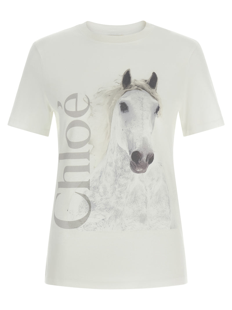 Chloé White Cotton T-Shirt for Women
