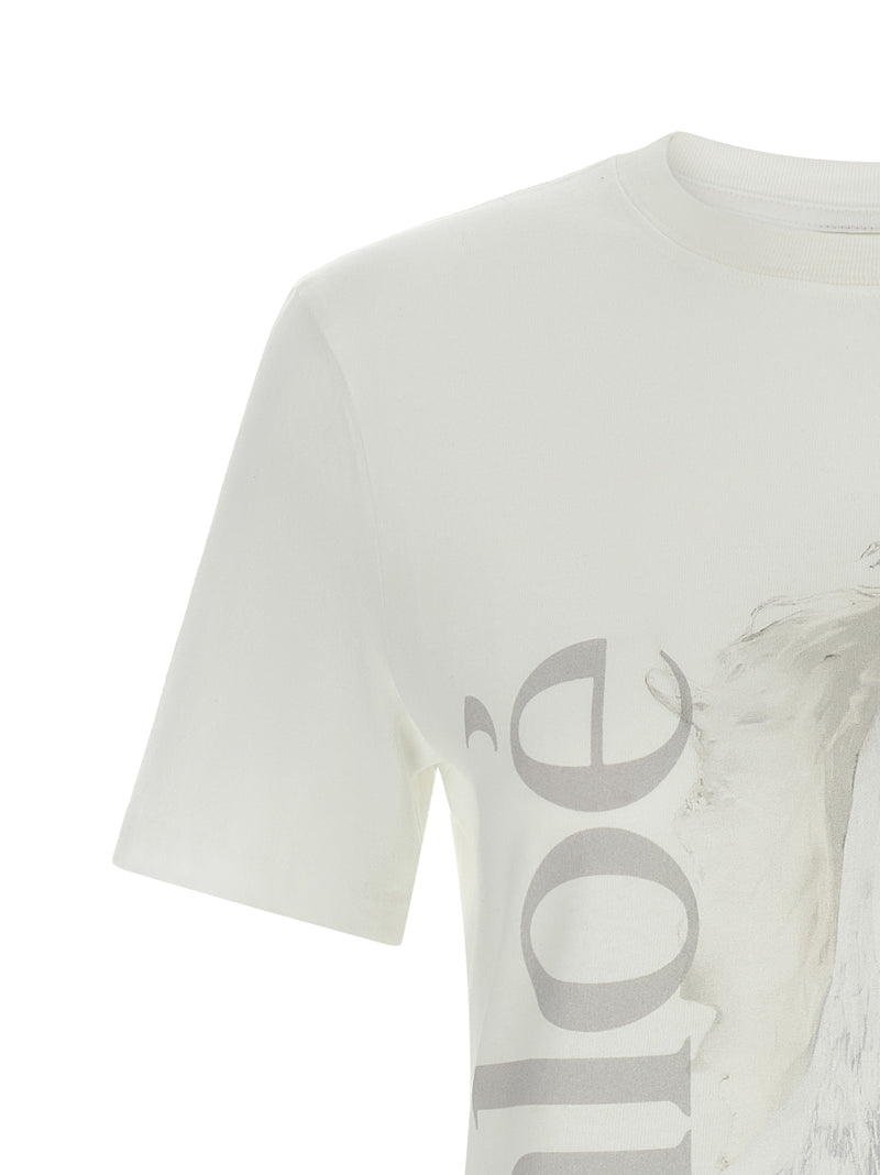 Chloé White Cotton T-Shirt for Women