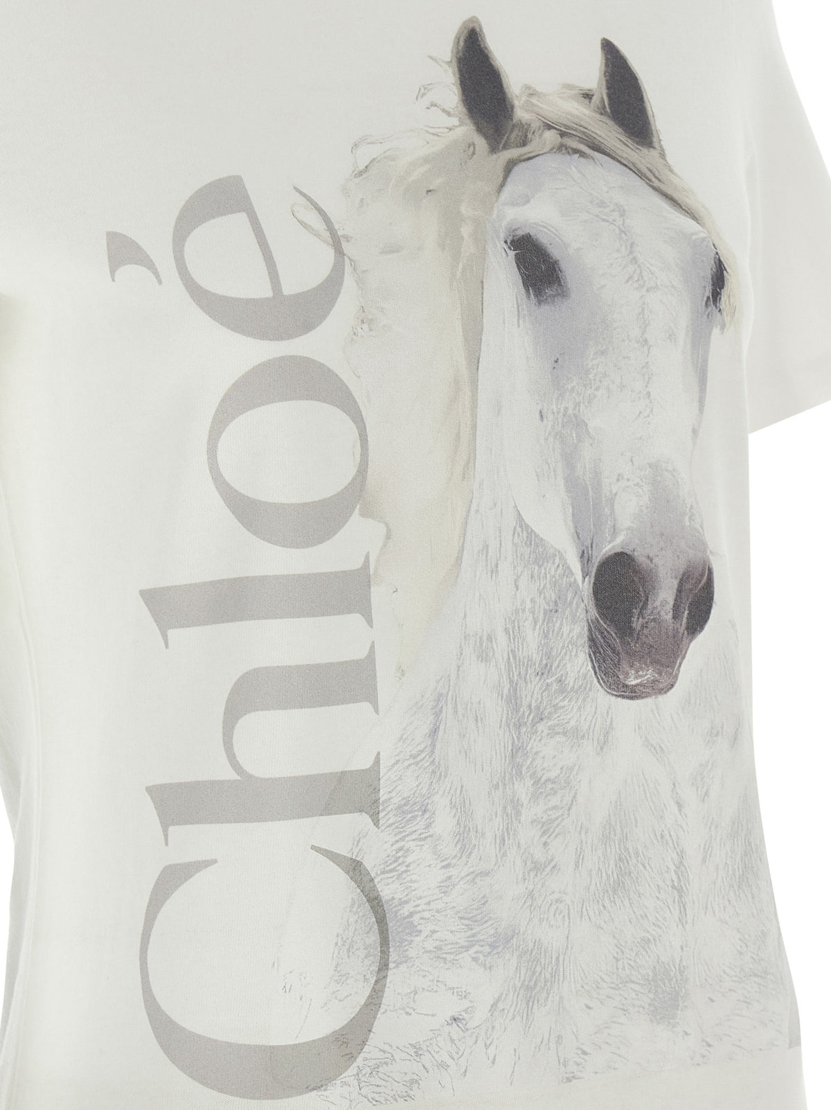 Chloé White Cotton T-Shirt - Effortless Chic for Women