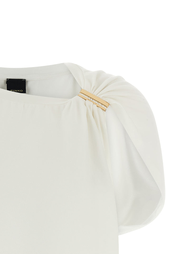 PINKO White Cotton T-Shirt