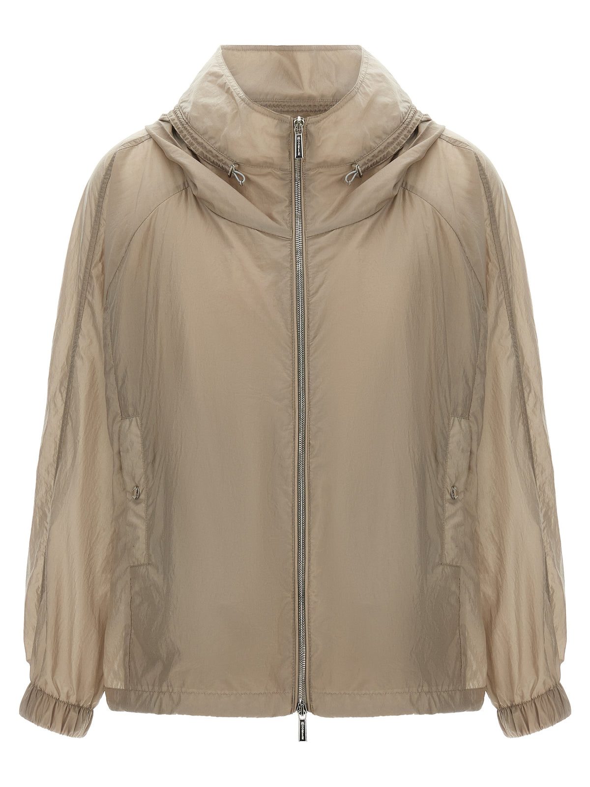 MooRER Lumina Beige Polyester Shell Jacket