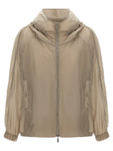 MooRER Lumina Beige Polyester Shell Jacket