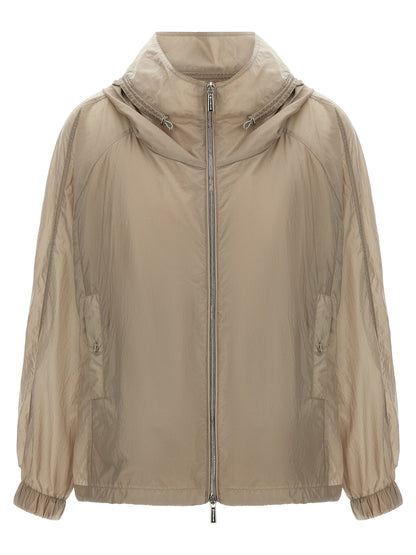 MooRER Beige Polyester Shell Jacket