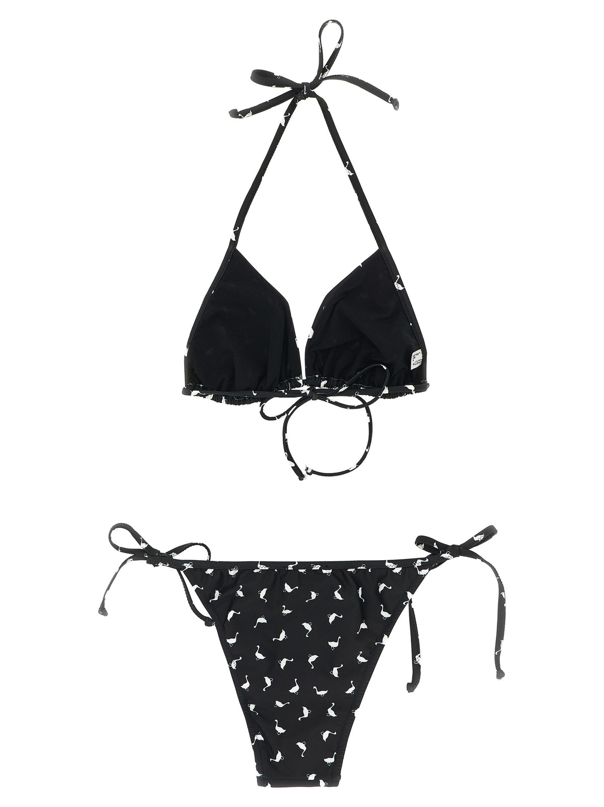 Moschino Bicolor Polyester Bikini - Chic Triangle Design