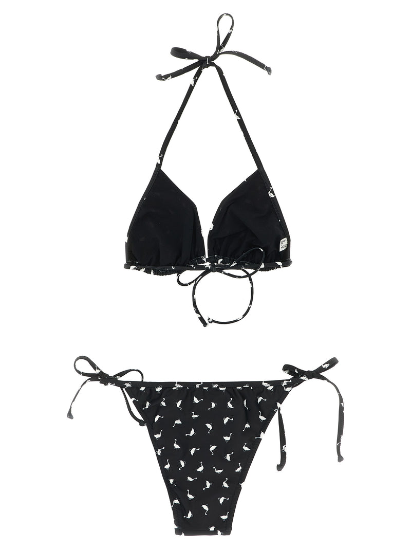 Moschino Bicolor Polyester Bikini - Chic Triangle Design