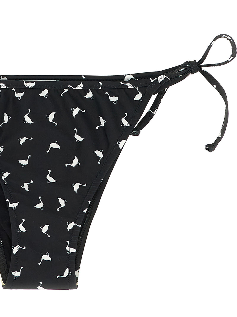 Moschino Bicolor Polyester Bikini - Chic Triangle Design