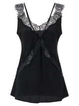 T-shirt sans manches en viscose noire PINKO