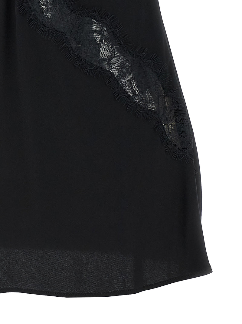 T-shirt sans manches en viscose noire PINKO