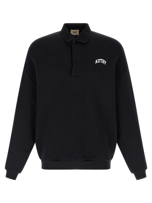 Autry Black Cotton Sweatshirt