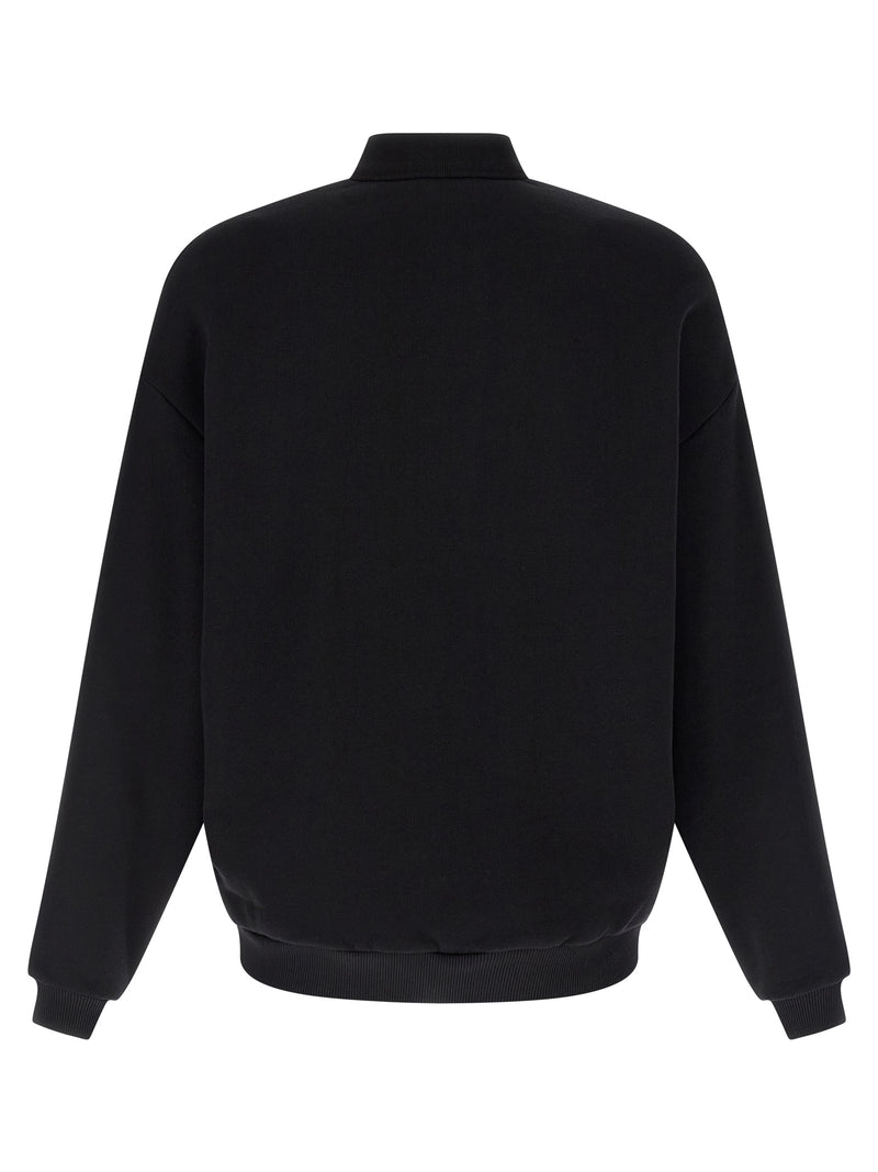Autry Black Cotton Sweatshirt