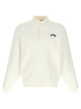 Autry White Cotton Sweatshirt