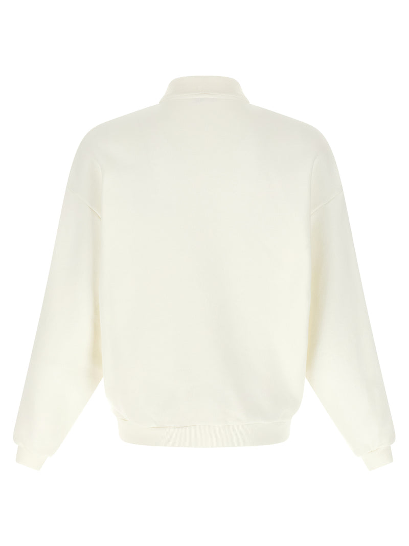 Autry White Cotton Sweatshirt - Trendy Comfort for Every Occasion