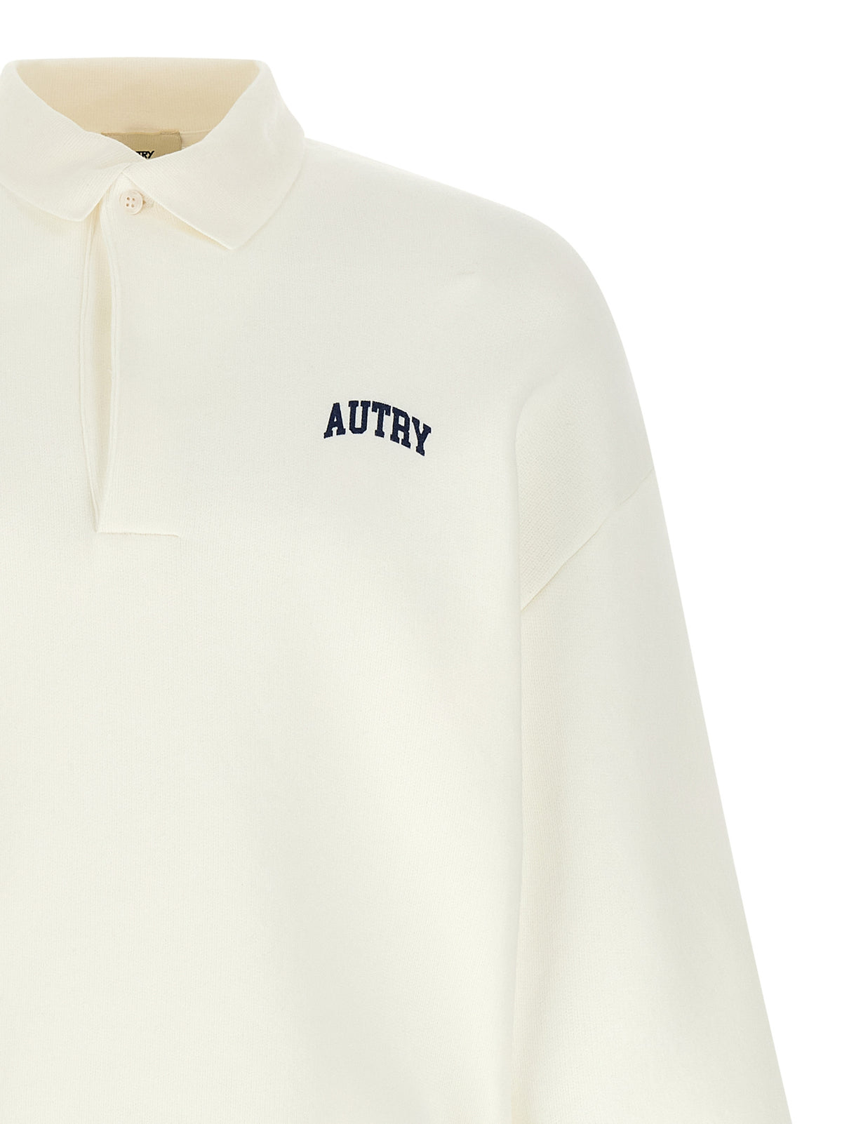 Autry White Cotton Sweatshirt