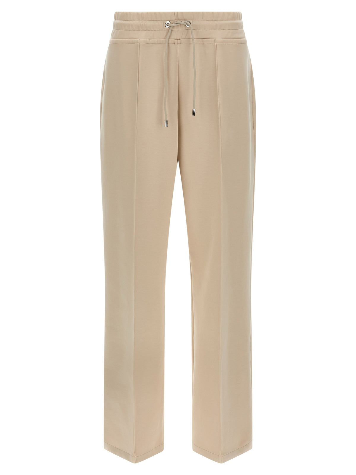 MooRER Bayonne Beige Cotton Joggers for Women