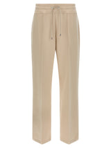 MooRER Bayonne Beige Cotton Joggers for Women