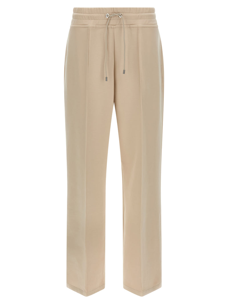 MooRER Bayonne Beige Cotton Joggers for Women